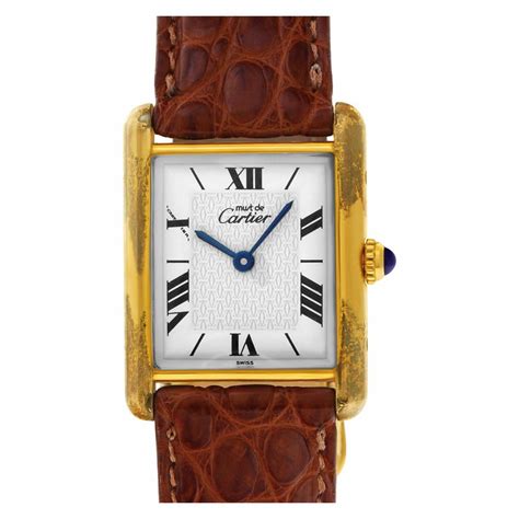 cartier tankard watch|certified pre owned cartier watches.